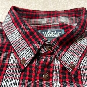 Woolrich Plaid Flannel Shirt Button Up Long Sleeve Red XL